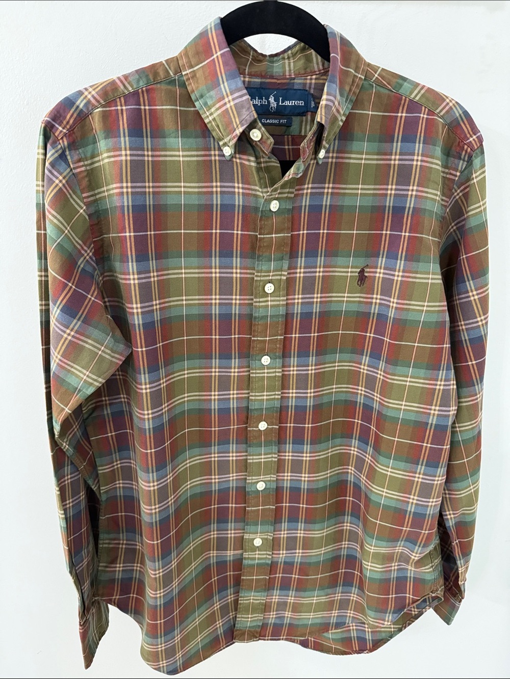 Ralph Lauren Classic Fit Plaid Button-Down Shirt - Multicolor